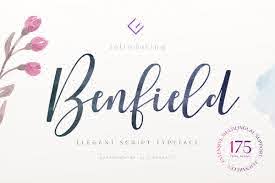 Beispiel einer Benfield-Schriftart
